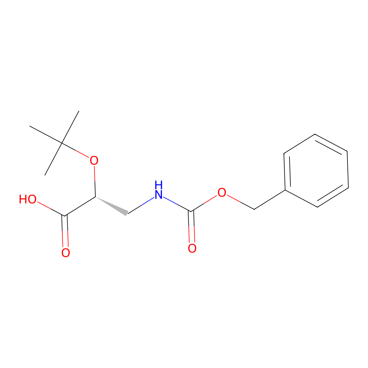 (2R)-3-{[(benzyloxy)carbonyl]amino}-2-(tert-butoxy)propanoic acid molecular structure, CAS 2639392-49-5
