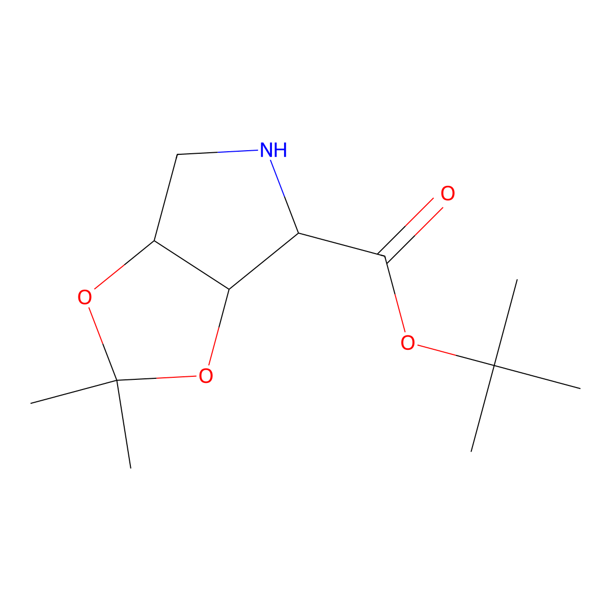 Tert-butyl 2,2-dimethyl-hexahydro-[1,3]dioxolo[4,5-c]pyrrole-4-carboxylate molecular structure, CAS 2639401-23-1