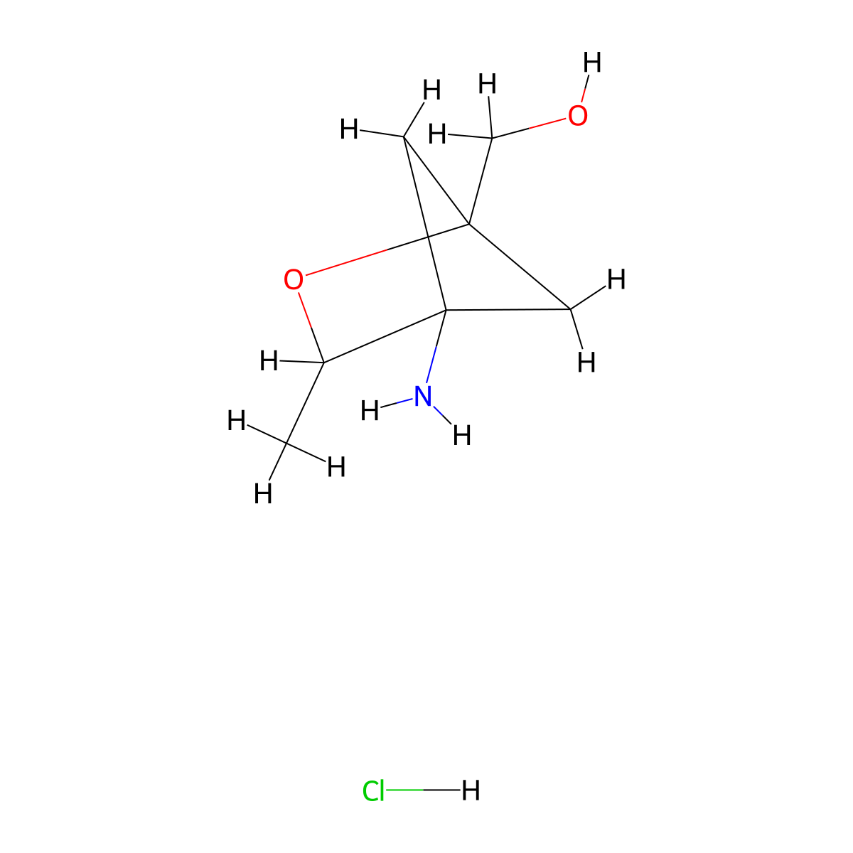 {4-Amino-3-methyl-2-oxabicyclo[2.1.1]hexan-1-yl}methanolhydrochloride molecular structure, CAS 2639401-52-6