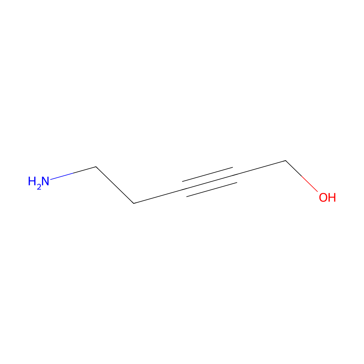 5-Aminopent-2-yn-1-ol molecular structure, CAS 2639401-84-4