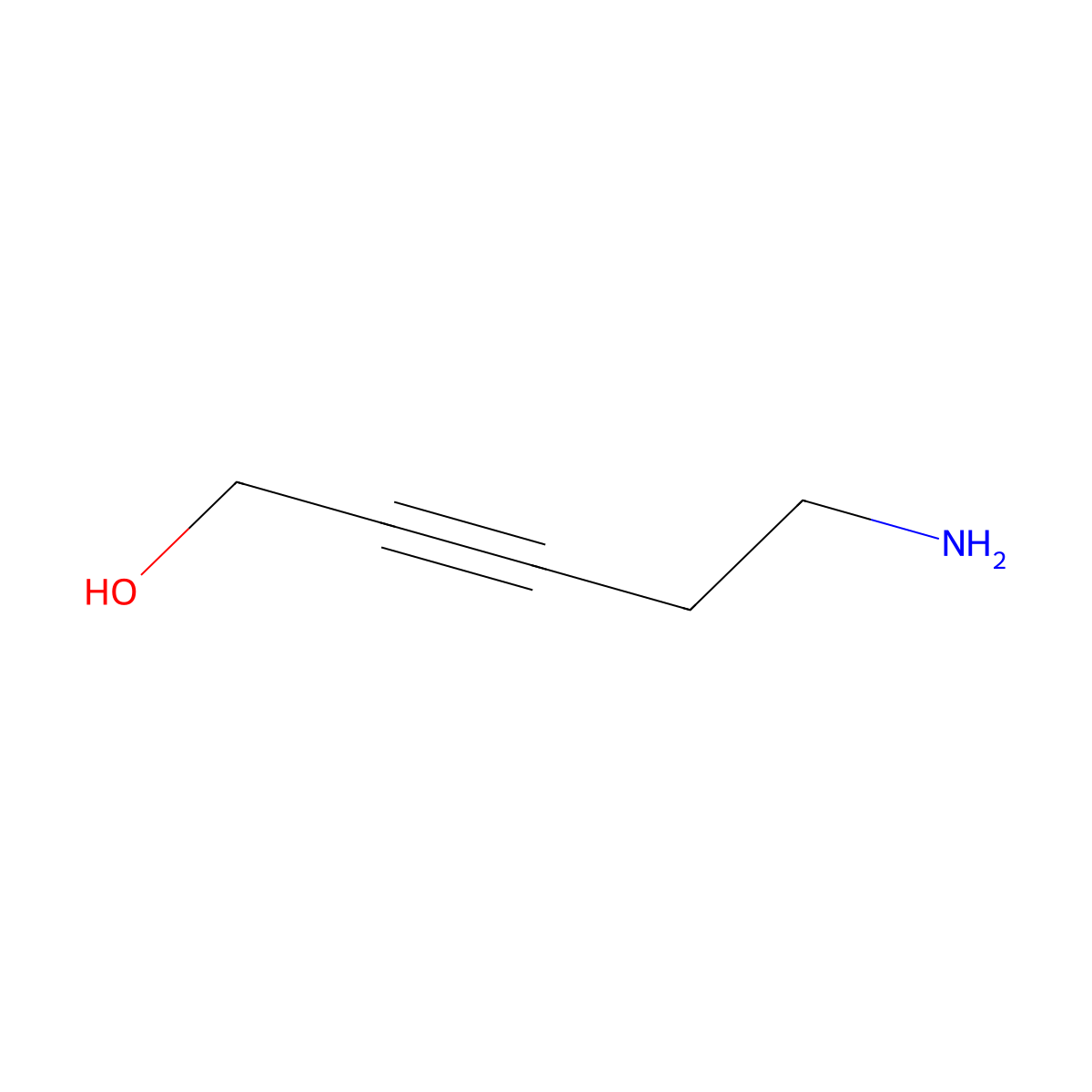 5-Aminopent-2-yn-1-ol molecular structure, CAS 2639401-84-4