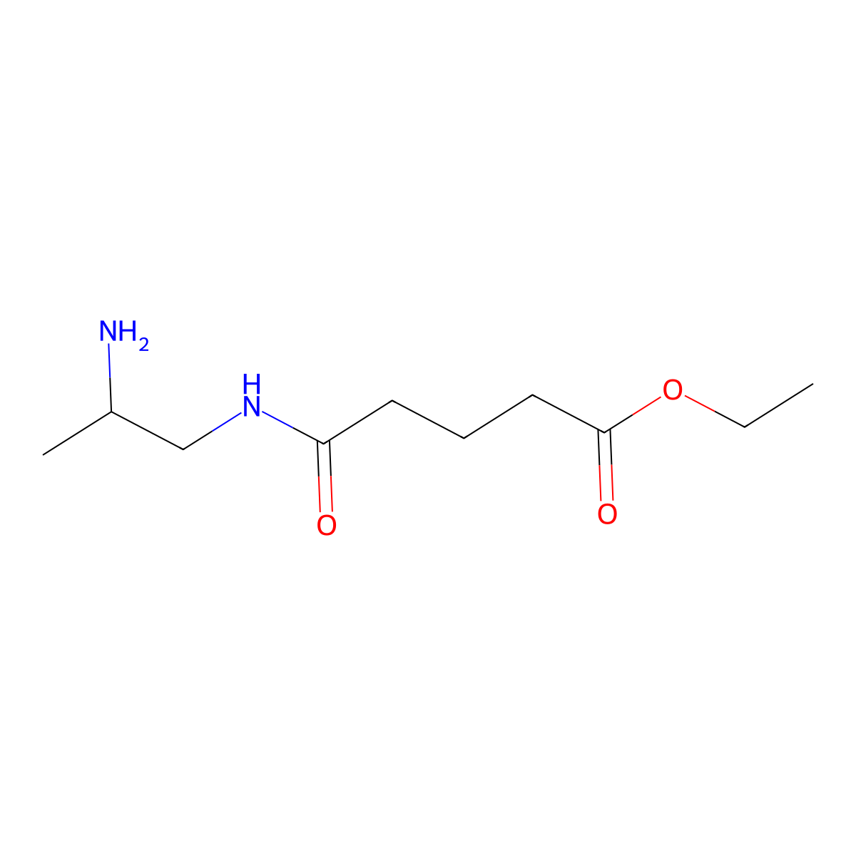 Ethyl 4-[(2-aminopropyl)carbamoyl]butanoate molecular structure, CAS 2639404-05-8