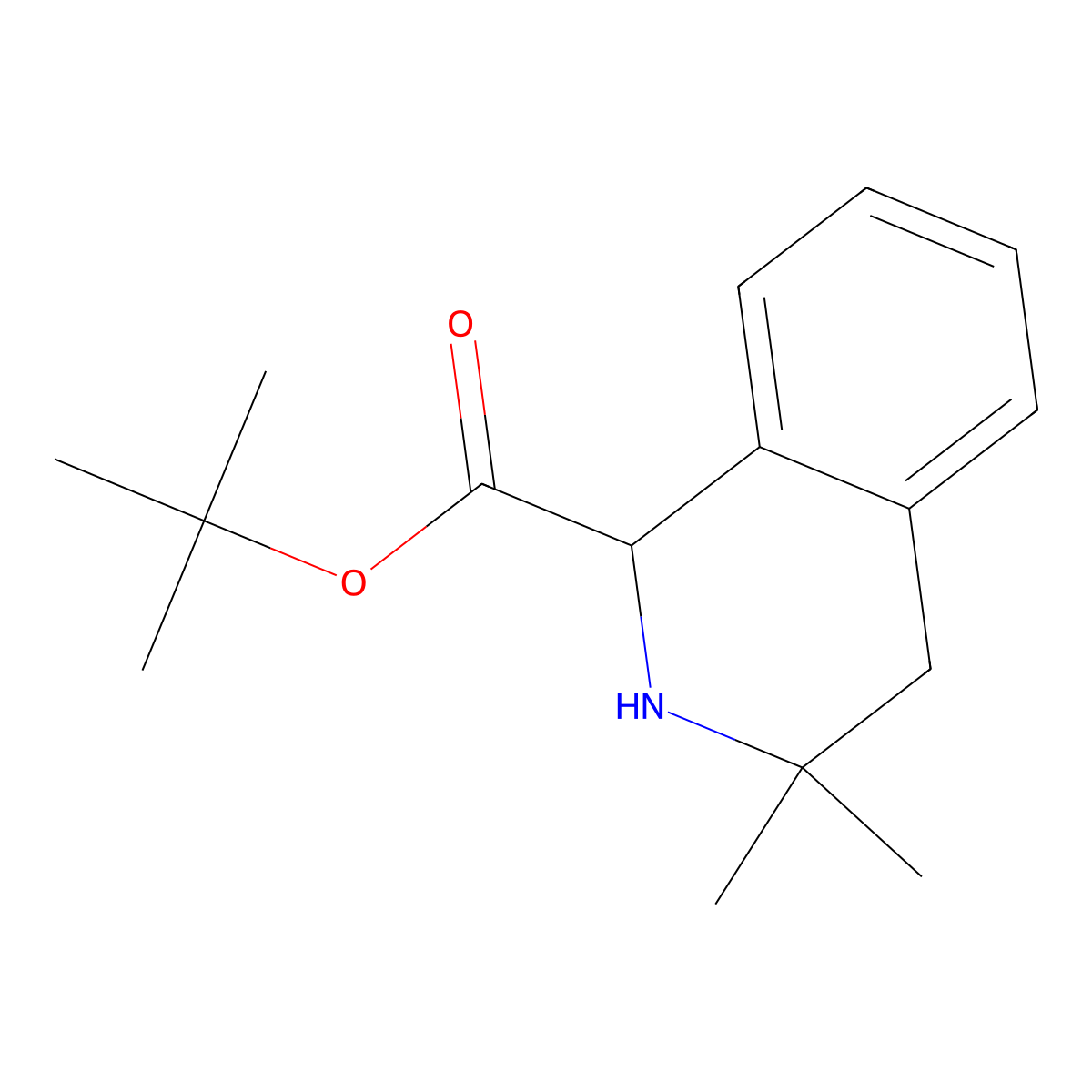 Tert-butyl 3,3-dimethyl-1,2,3,4-tetrahydroisoquinoline-1-carboxylate molecular structure, CAS 2639404-75-2