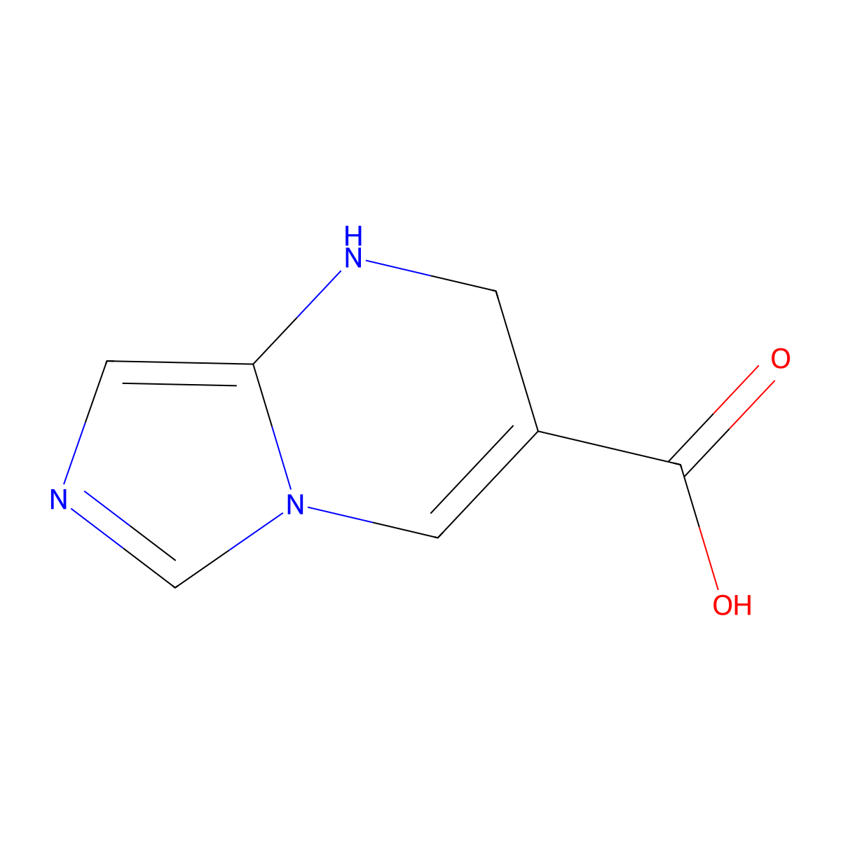 1H,2H-imidazo[1,5-a]pyrimidine-3-carboxylic acid molecular structure, CAS 2639405-41-5