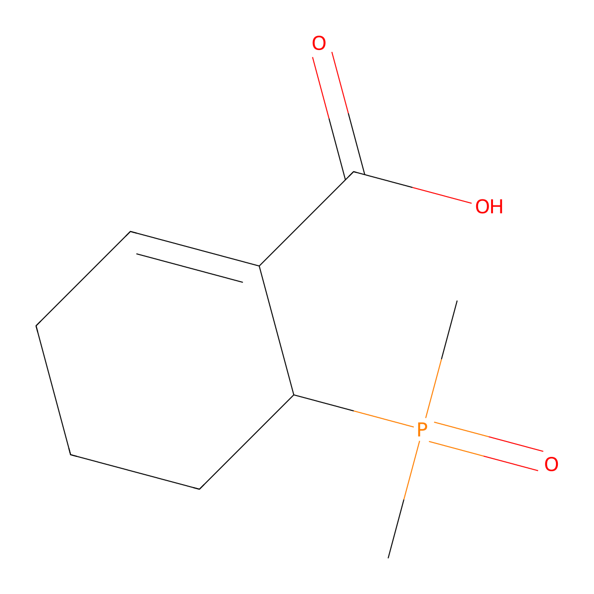 6-(Dimethylphosphoryl)cyclohex-1-ene-1-carboxylicacid molecular structure, CAS 2639405-80-2