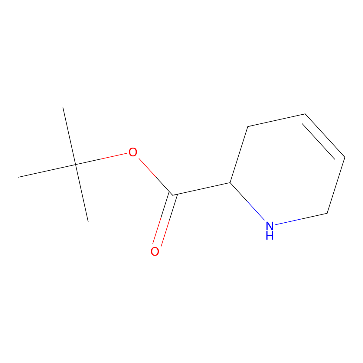 Tert-butyl 1,2,3,6-tetrahydropyridine-2-carboxylate molecular structure, CAS 2639406-29-2