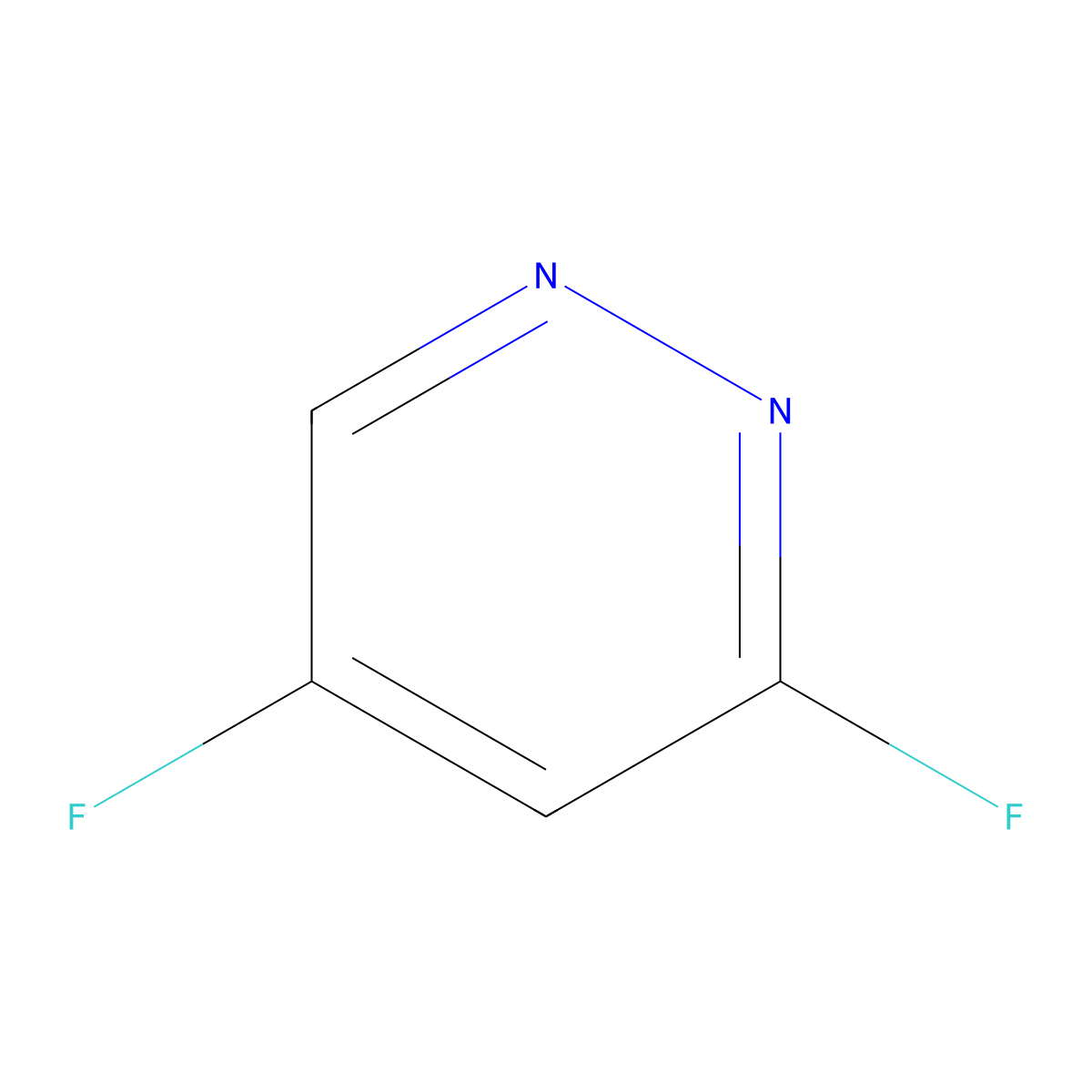 3,5-Difluoropyridazine molecular structure, CAS 2639406-38-3