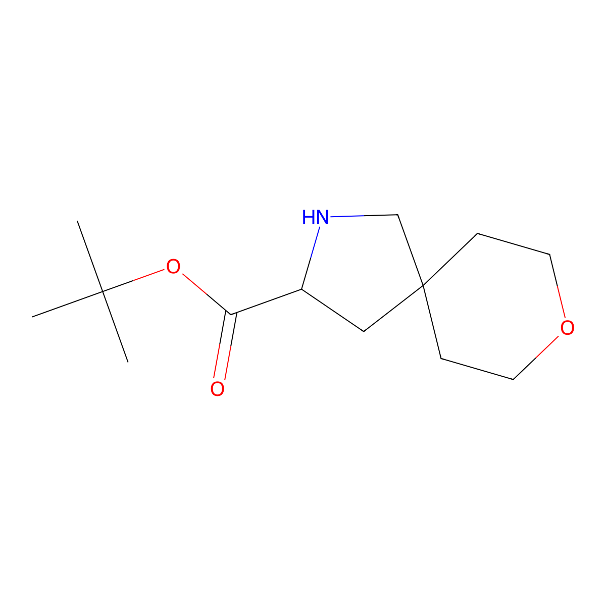 Tert-butyl 8-oxa-2-azaspiro[4.5]decane-3-carboxylate molecular structure, CAS 2639406-90-7
