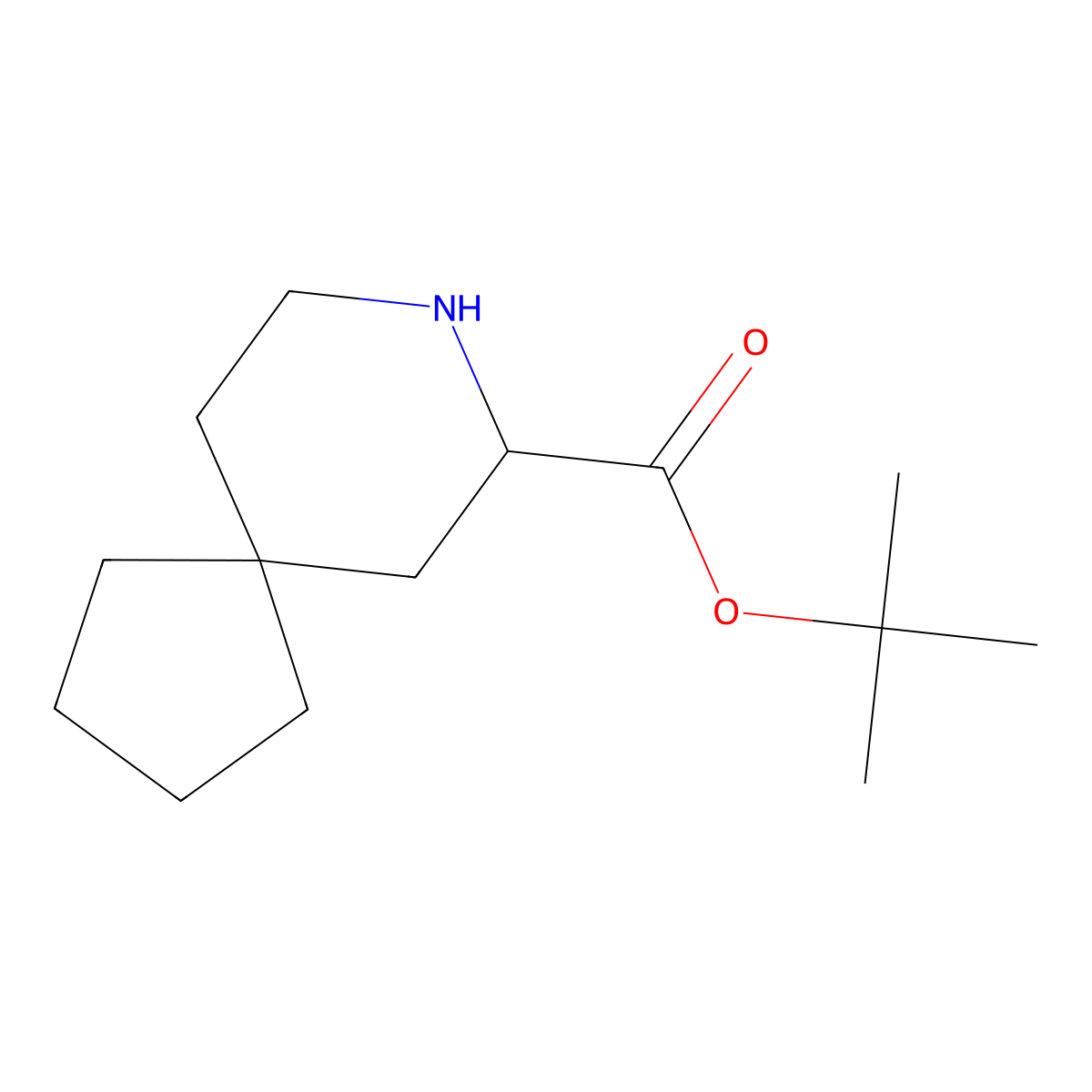 Tert-butyl 8-azaspiro[4.5]decane-7-carboxylate molecular structure, CAS 2639407-03-5