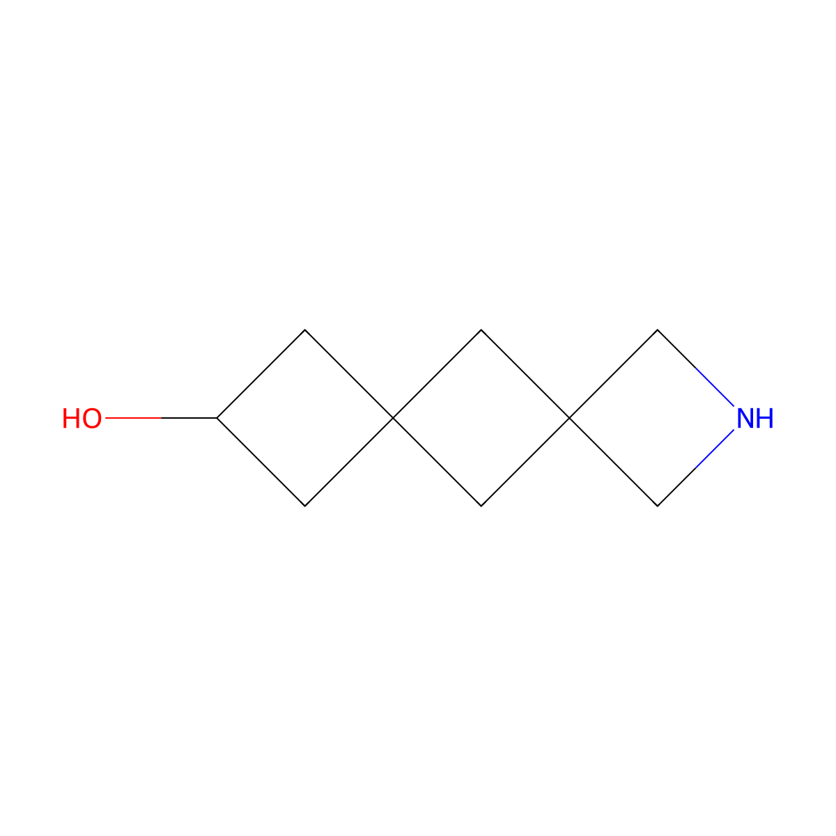 2-Azadispiro[3.1.36.14]decan-8-OL molecular structure, CAS 2639407-55-7