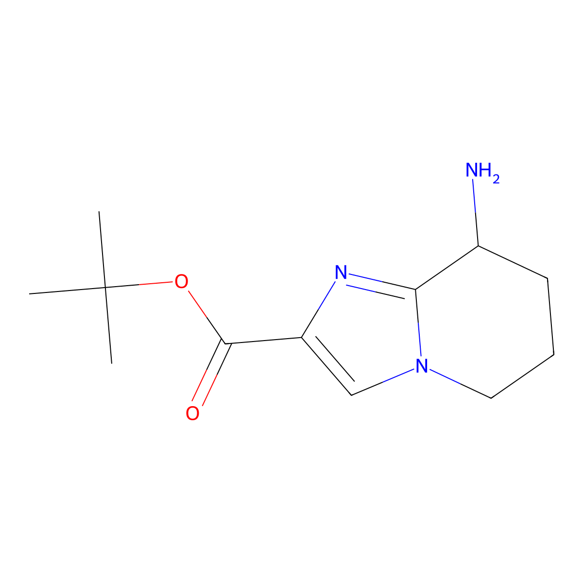 tert-butyl 8-amino-5H,6H,7H,8H-imidazo[1,2-a]pyridine-2-carboxylate molecular structure, CAS 2639407-97-7