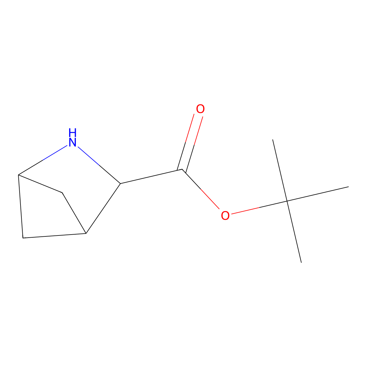 Tert-butyl 2-azabicyclo[2.1.1]hexane-3-carboxylate molecular structure, CAS 2639408-82-3