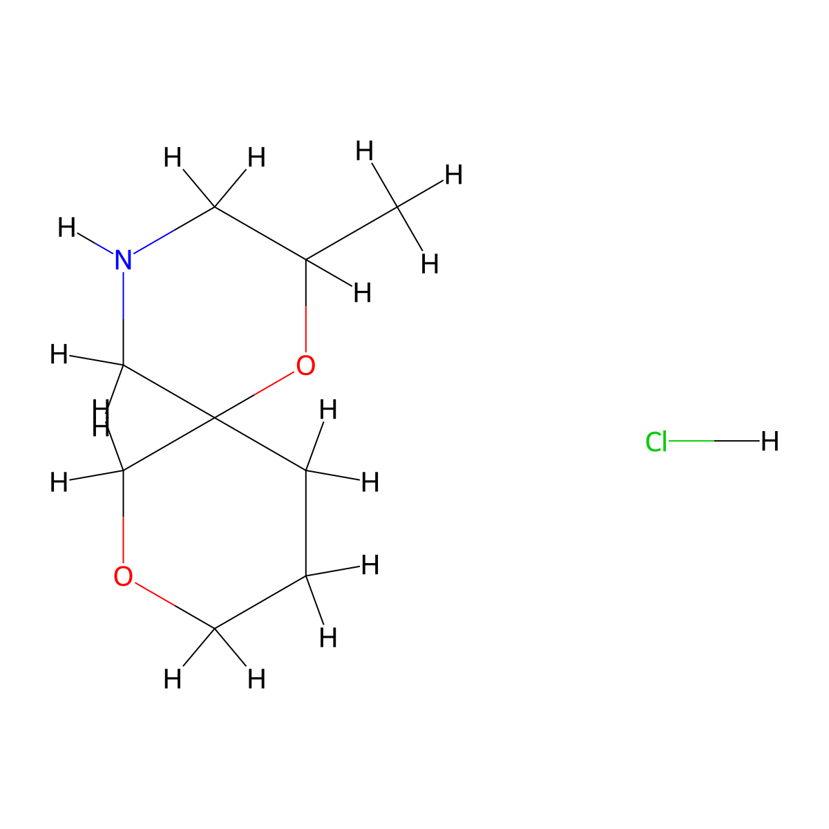 2-Methyl-1,8-dioxa-4-azaspiro[5.5]undecane hydrochloride molecular structure, CAS 2639408-92-5