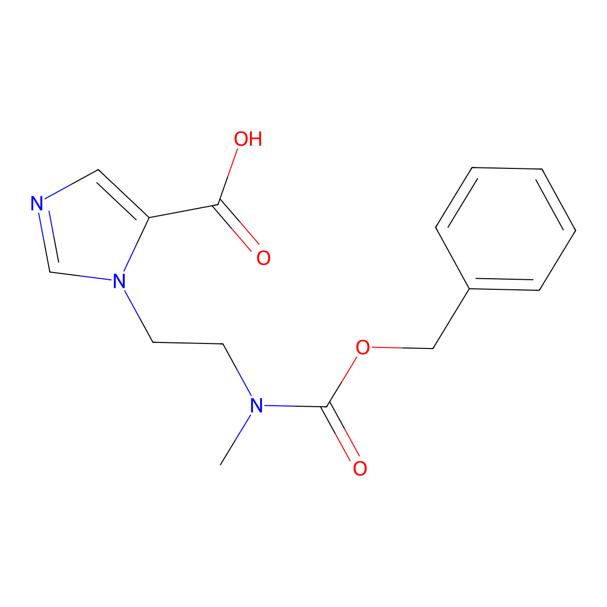 1-(2-{[(benzyloxy)carbonyl](methyl)amino}ethyl)-1H-imidazole-5-carboxylic acid molecular structure, CAS 2639408-96-9