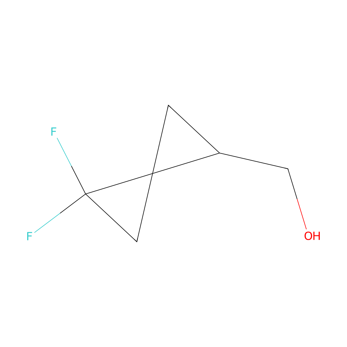 {4,4-Difluorospiro[2.2]pentan-1-yl}methanol molecular structure, CAS 2639409-05-3