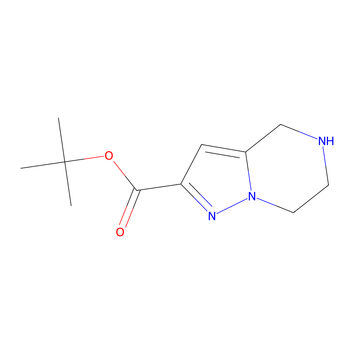 tert-butyl 4H,5H,6H,7H-pyrazolo[1,5-a]pyrazine-2-carboxylate molecular structure, CAS 2639411-57-5