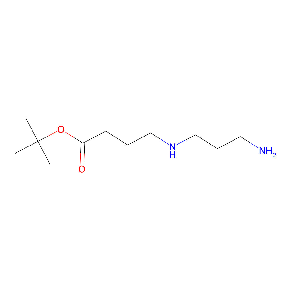 Tert-butyl 4-[(3-aminopropyl)amino]butanoate molecular structure, CAS 2639412-12-5