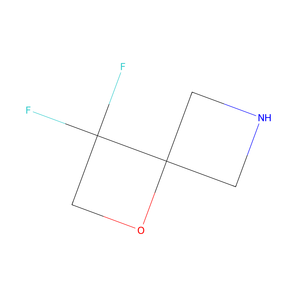 3,3-Difluoro-1-oxa-6-azaspiro[3.3]heptane molecular structure, CAS 2639412-14-7