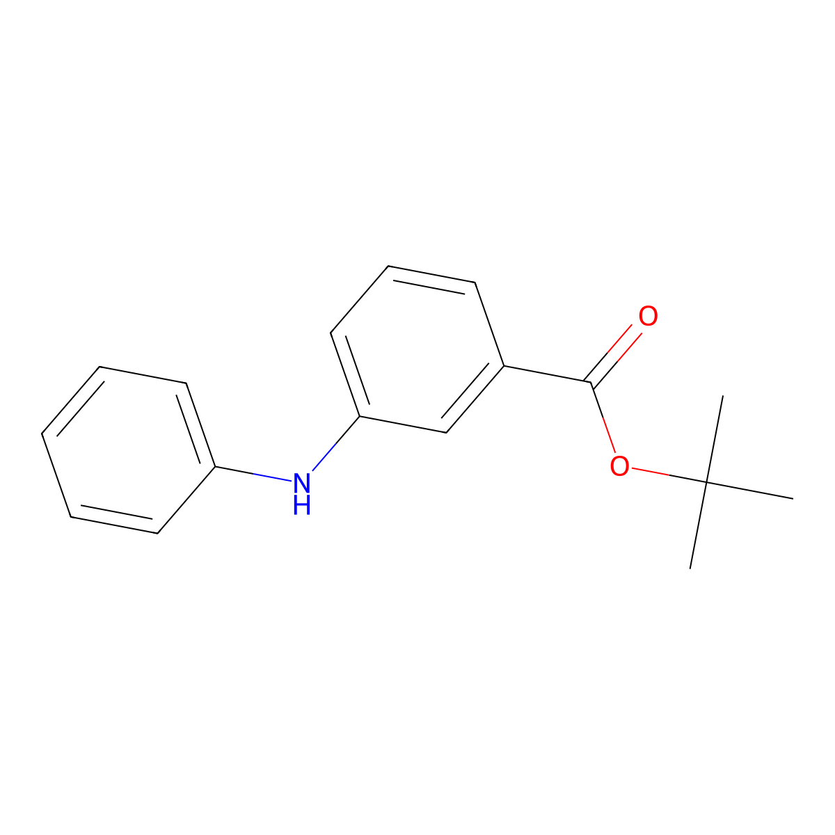 Tert-butyl 3-(phenylamino)benzoate molecular structure, CAS 2639412-20-5