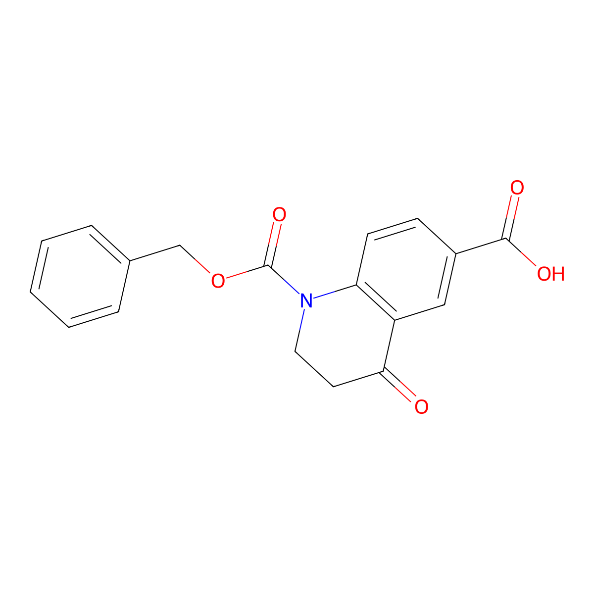 1-[(Benzyloxy)carbonyl]-4-oxo-1,2,3,4-tetrahydroquinoline-6-carboxylic acid molecular structure, CAS 2639413-29-7