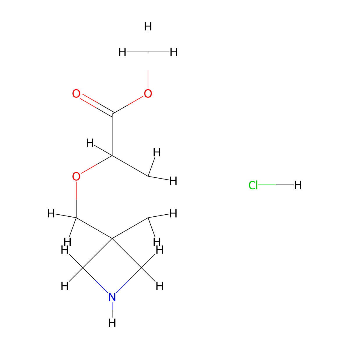 Methyl 6-oxa-2-azaspiro(3.5)nonane-7-carboxylate hydrochloride molecular structure, CAS 2639413-95-7