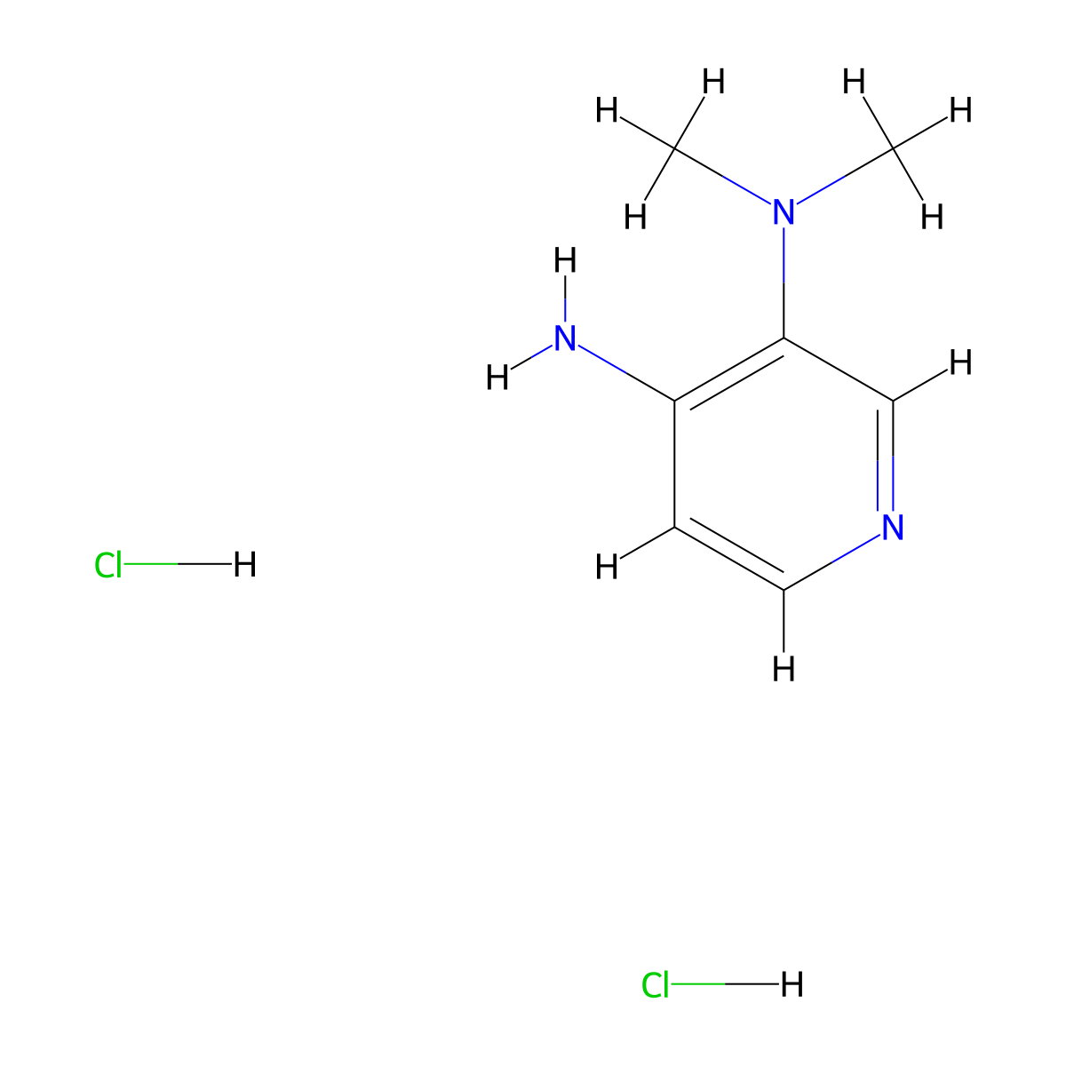 N3,N3-dimethylpyridine-3,4-diamine dihydrochloride molecular structure, CAS 2639415-25-9