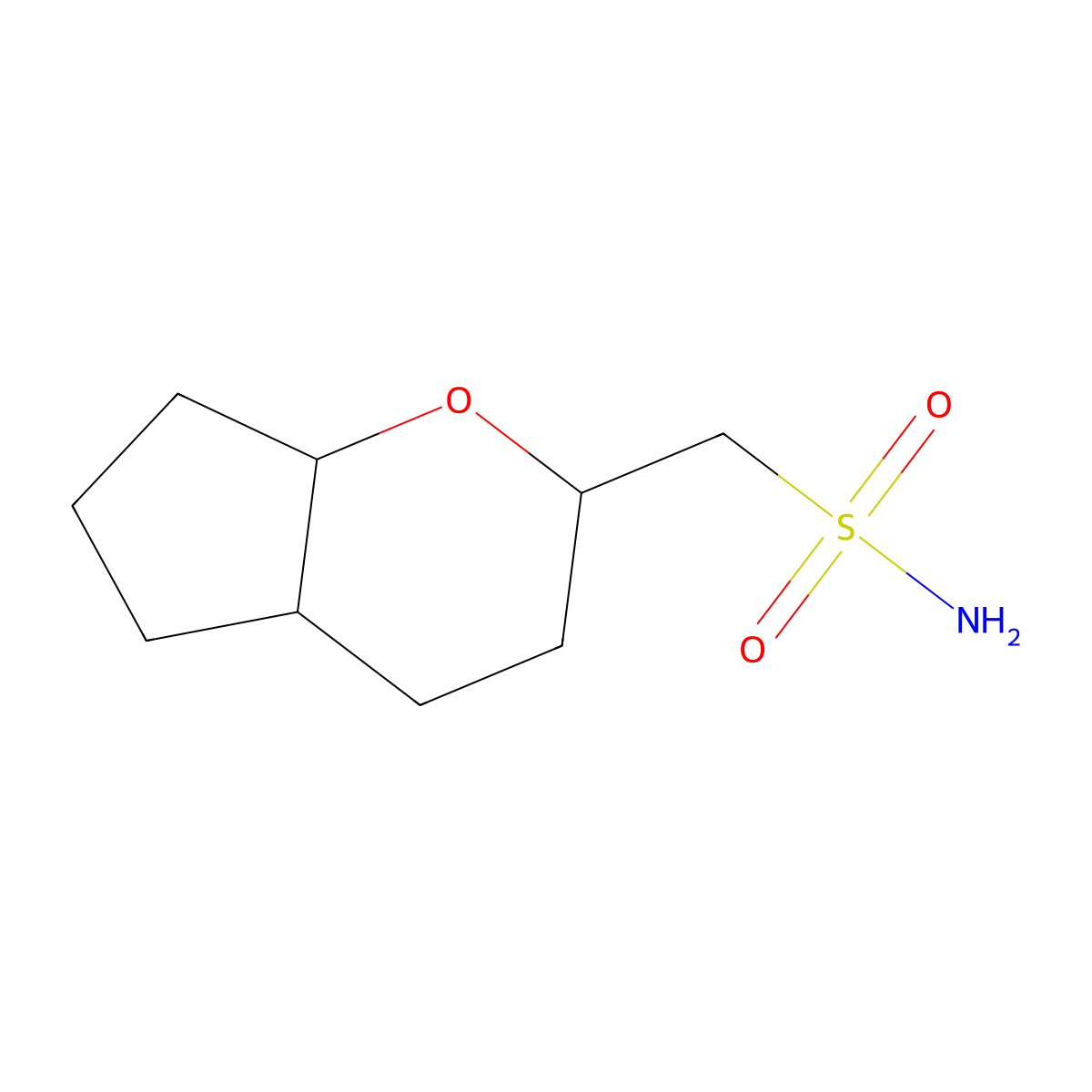 {Octahydrocyclopenta[b]pyran-2-yl}methanesulfonamide molecular structure, CAS 2639415-69-1