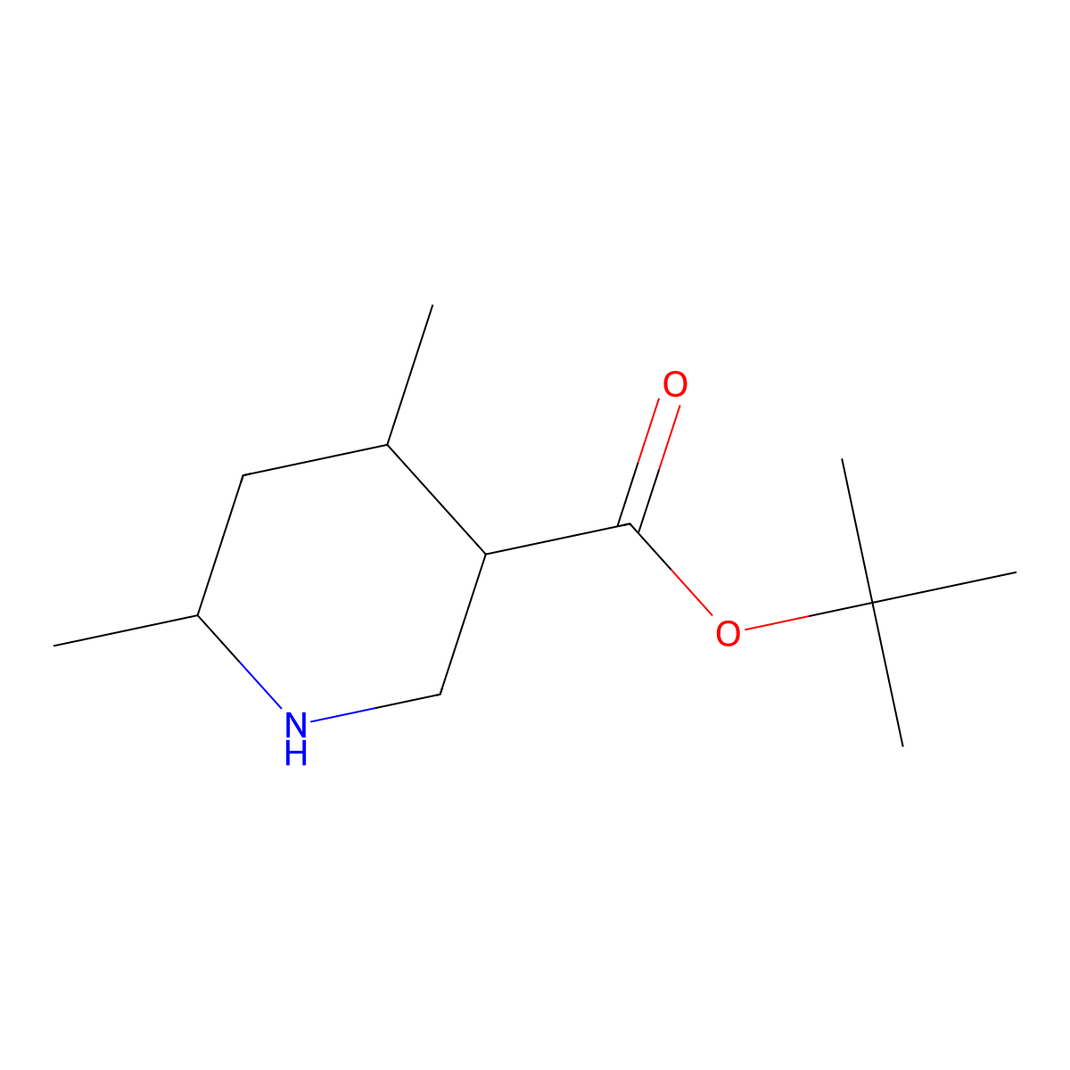 Tert-butyl 4,6-dimethylpiperidine-3-carboxylate molecular structure, CAS 2639415-87-3