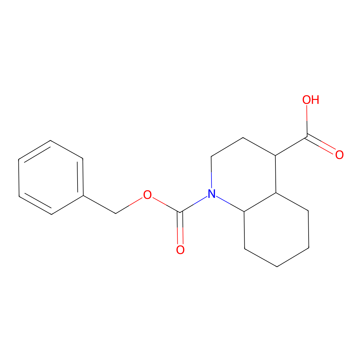 1-[(Benzyloxy)carbonyl]-decahydroquinoline-4-carboxylic acid molecular structure, CAS 2639416-79-6
