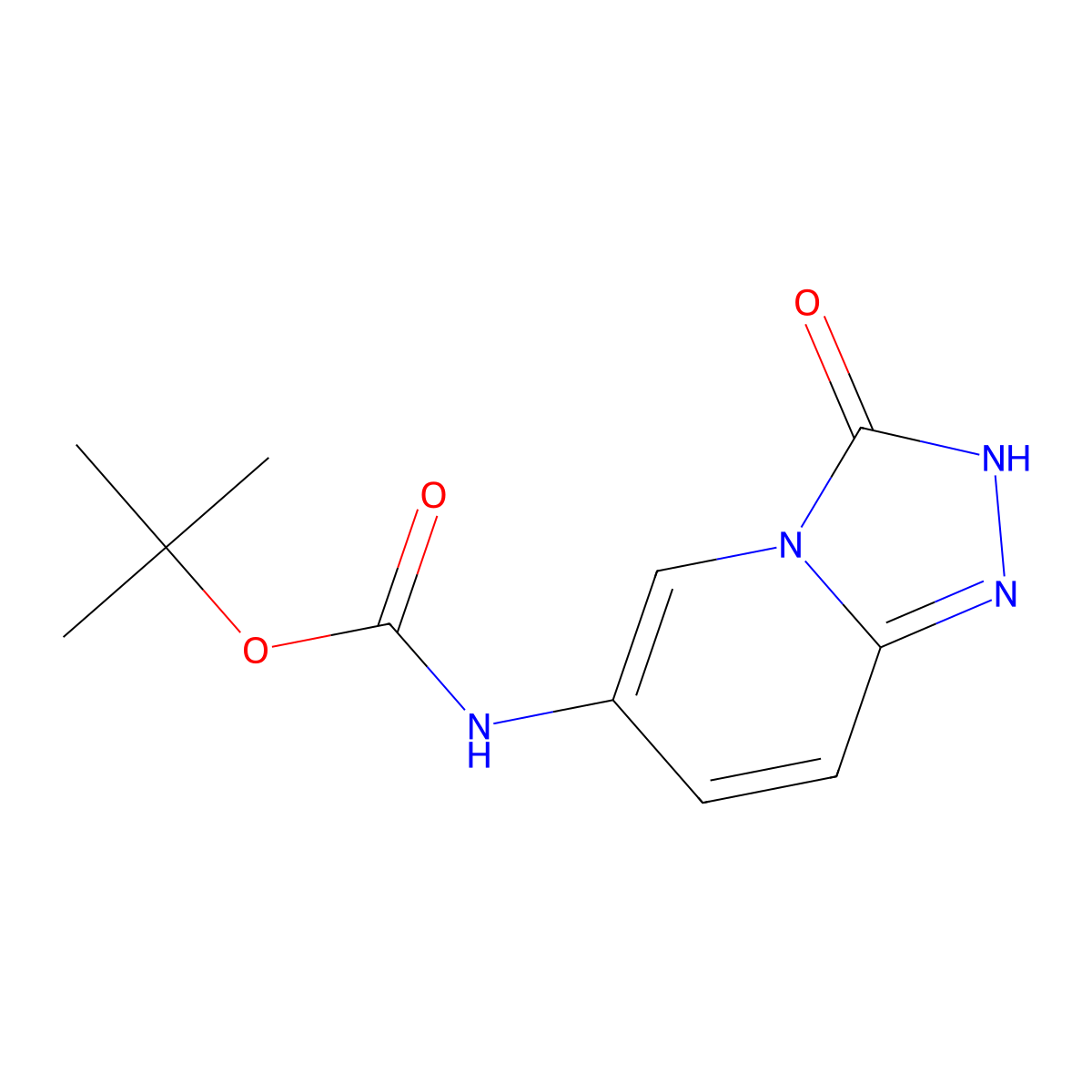 tert-butyl N-{3-hydroxy-[1,2,4]triazolo[4,3-a]pyridin-6-yl}carbamate molecular structure, CAS 2639417-10-8