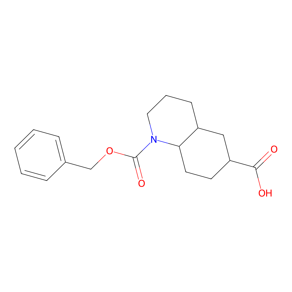 1-[(Benzyloxy)carbonyl]-decahydroquinoline-6-carboxylic acid molecular structure, CAS 2639417-92-6