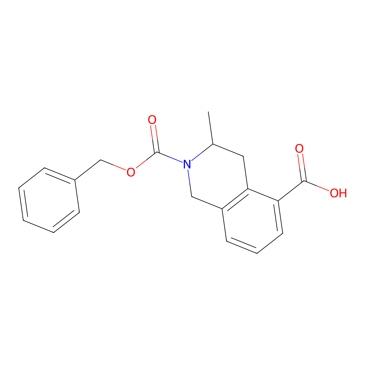 2-[(Benzyloxy)carbonyl]-3-methyl-1,2,3,4-tetrahydroisoquinoline-5-carboxylic acid molecular structure, CAS 2639419-49-9