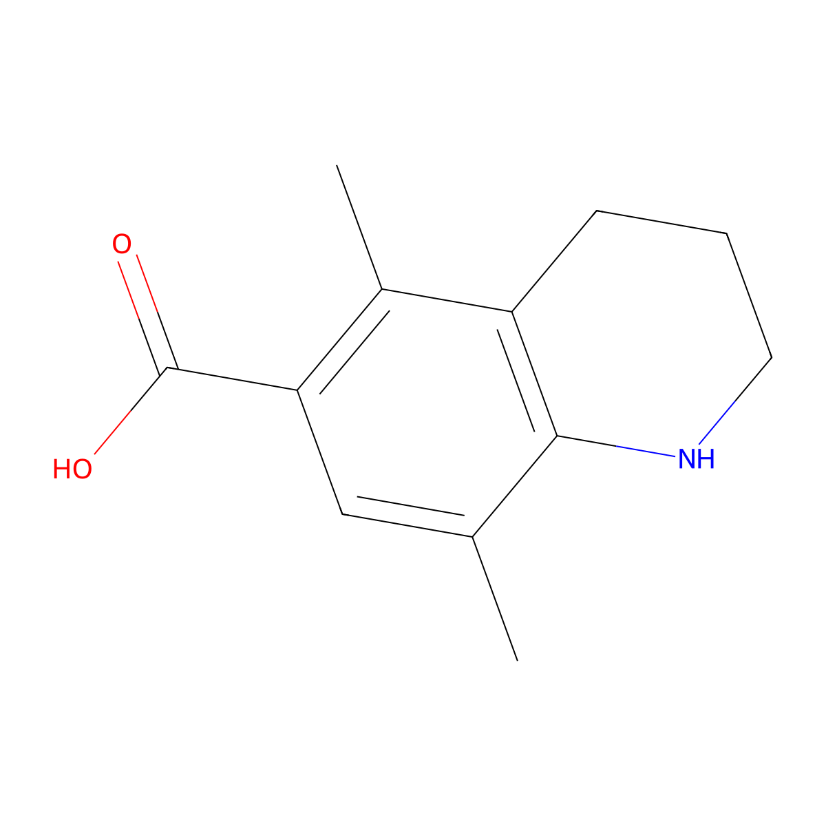 5,8-Dimethyl-1,2,3,4-tetrahydroquinoline-6-carboxylic acid molecular structure, CAS 2639420-05-4