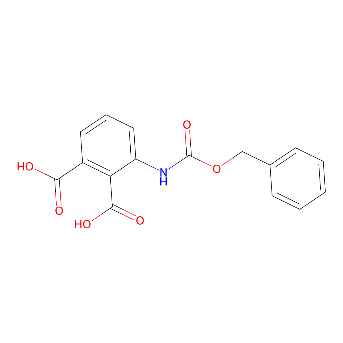 3-{[(Benzyloxy)carbonyl]amino}benzene-1,2-dicarboxylic acid molecular structure, CAS 2639423-68-8