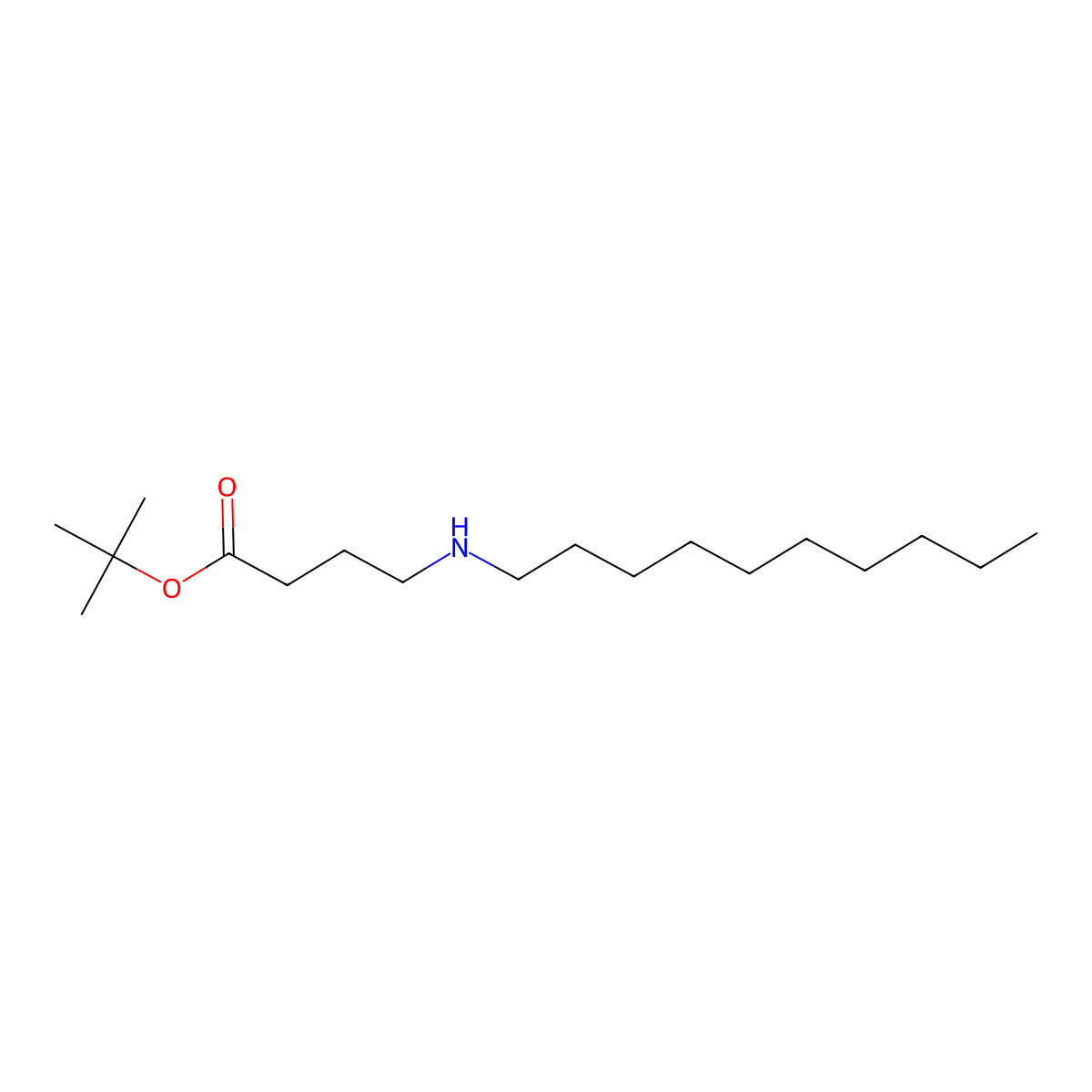 Tert-butyl 4-(decylamino)butanoate molecular structure, CAS 2639424-13-6