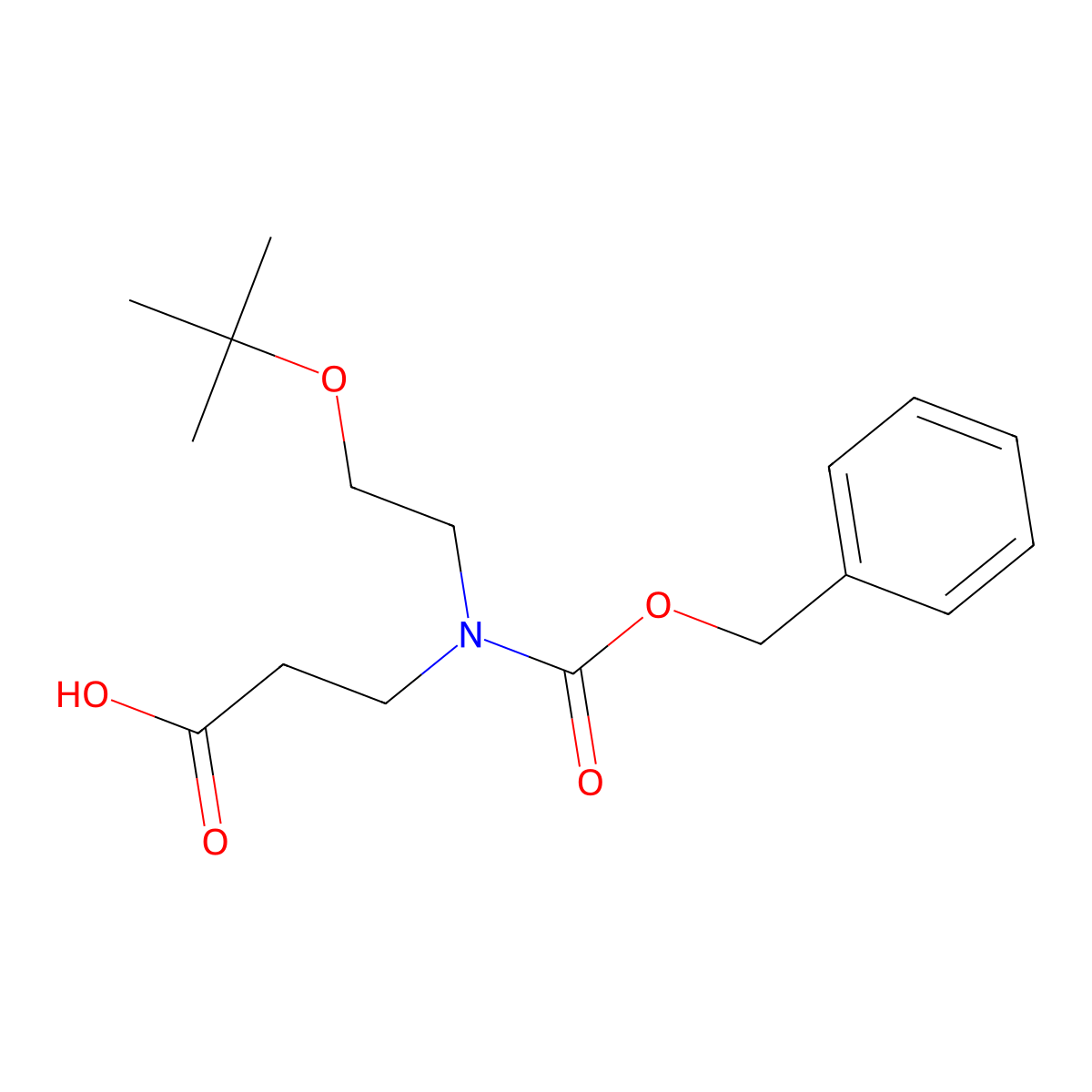 3-{[(Benzyloxy)carbonyl][2-(tert-butoxy)ethyl]amino}propanoic acid molecular structure, CAS 2639424-29-4