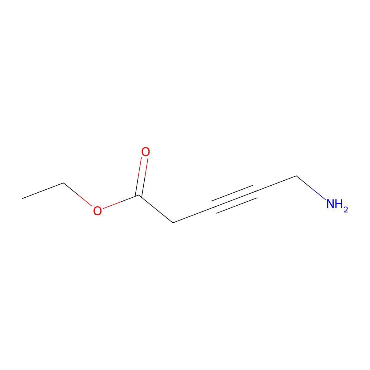 Ethyl 5-aminopent-3-ynoate molecular structure, CAS 2639424-36-3