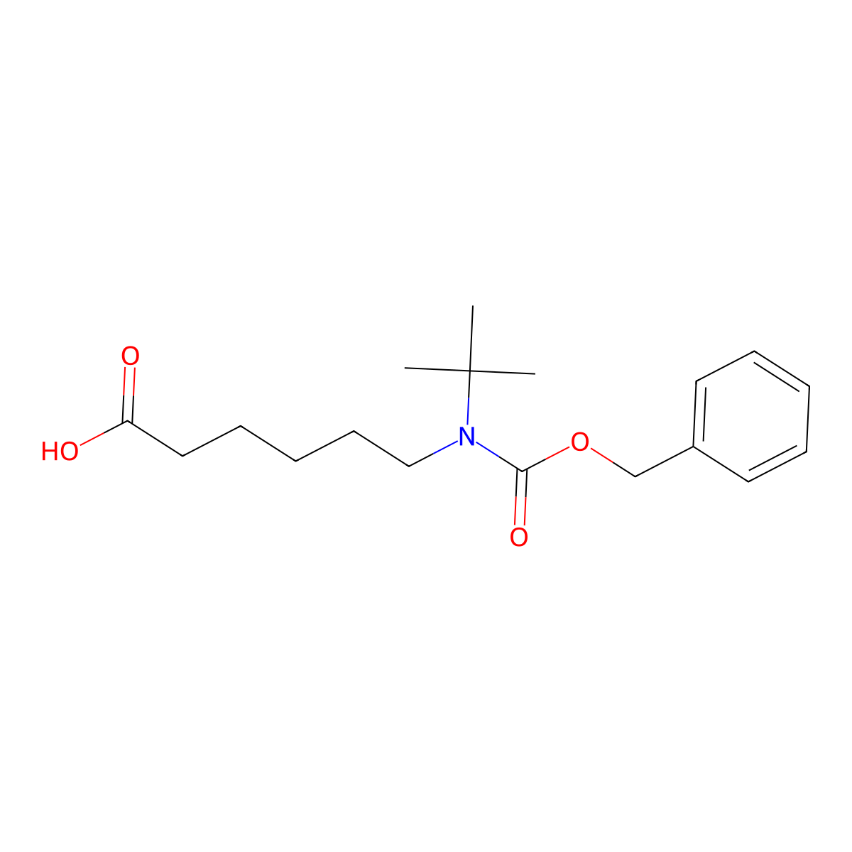 6-{[(Benzyloxy)carbonyl](tert-butyl)amino}hexanoic acid molecular structure, CAS 2639424-41-0