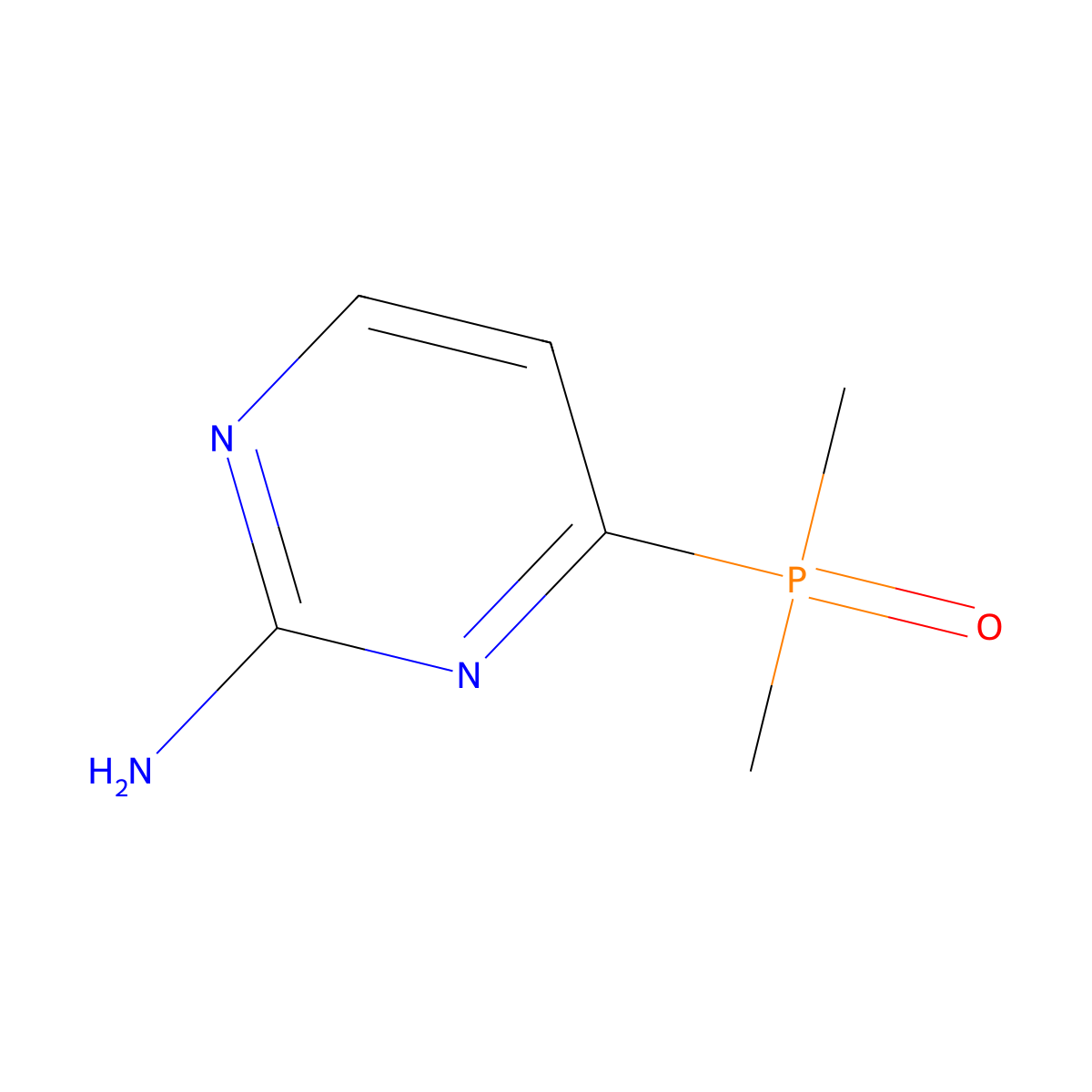 4-(Dimethylphosphoryl)pyrimidin-2-amine molecular structure, CAS 2639424-58-9