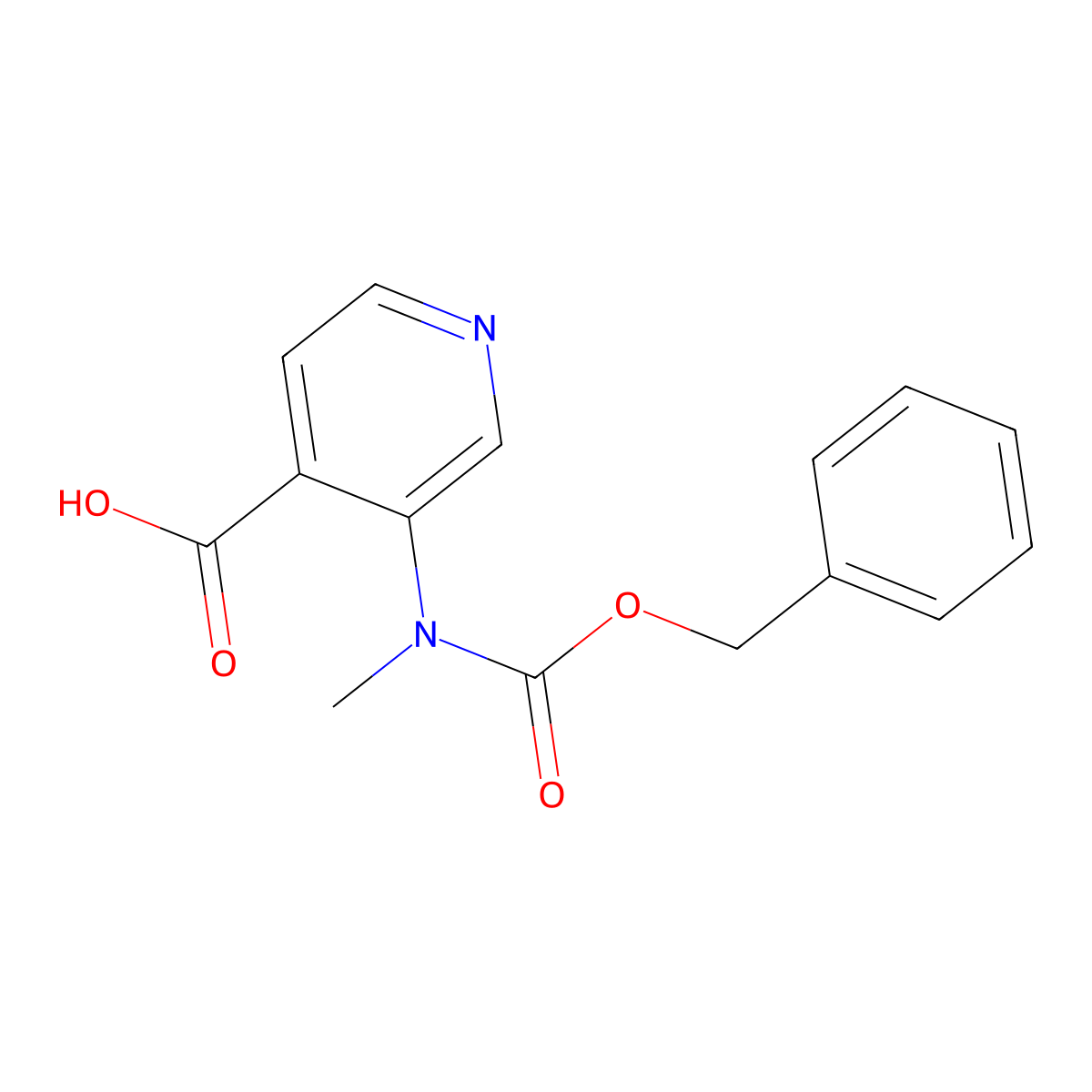 3-{[(Benzyloxy)carbonyl](methyl)amino}pyridine-4-carboxylic acid molecular structure, CAS 2639425-26-4
