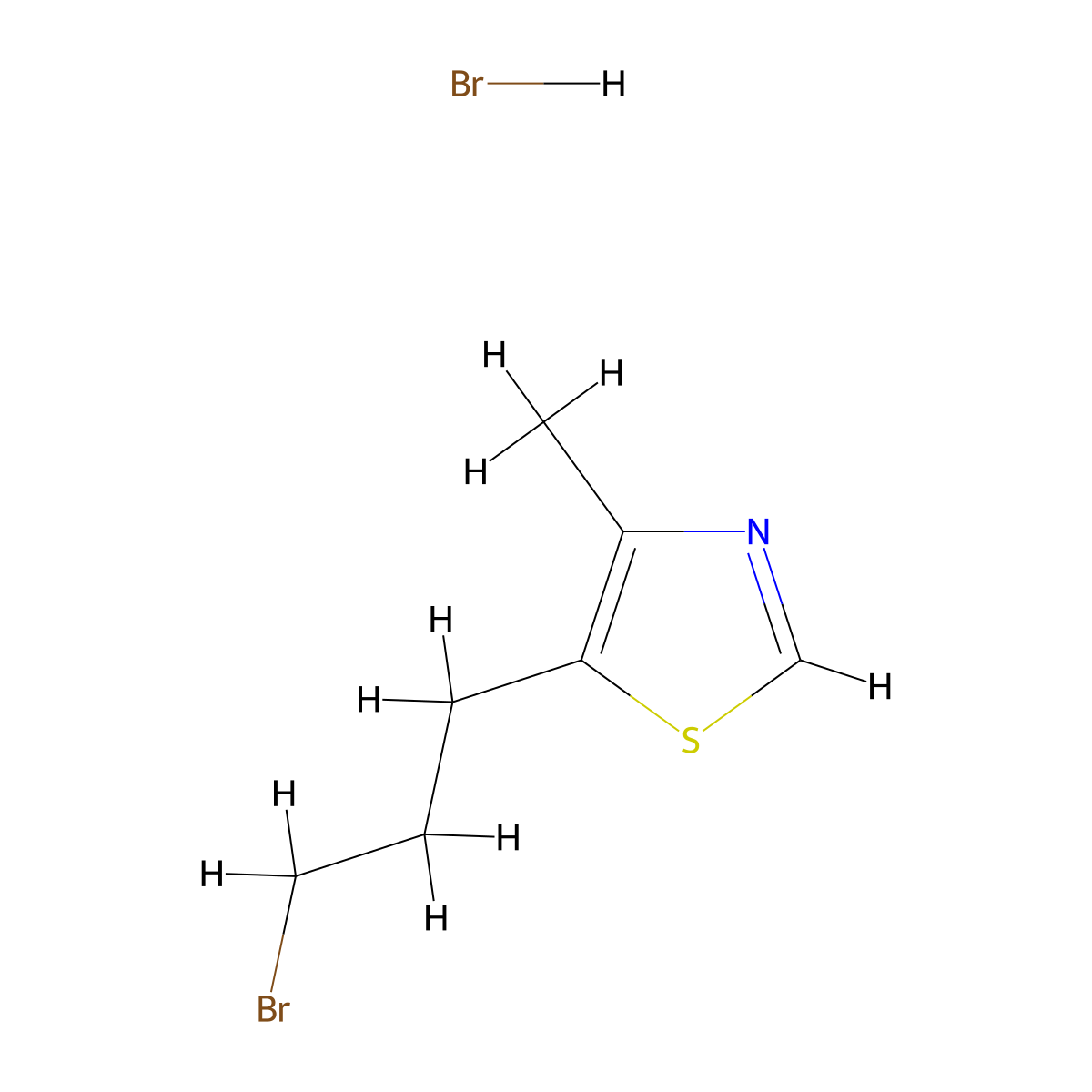 5-(3-Bromopropyl)-4-methyl-1,3-thiazolehydrobromide molecular structure, CAS 2639426-55-2