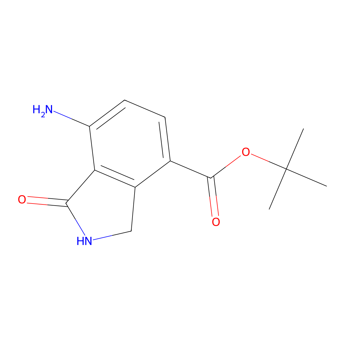 tert-butyl 7-amino-1-oxo-2,3-dihydro-1H-isoindole-4-carboxylate molecular structure, CAS 2639427-85-1