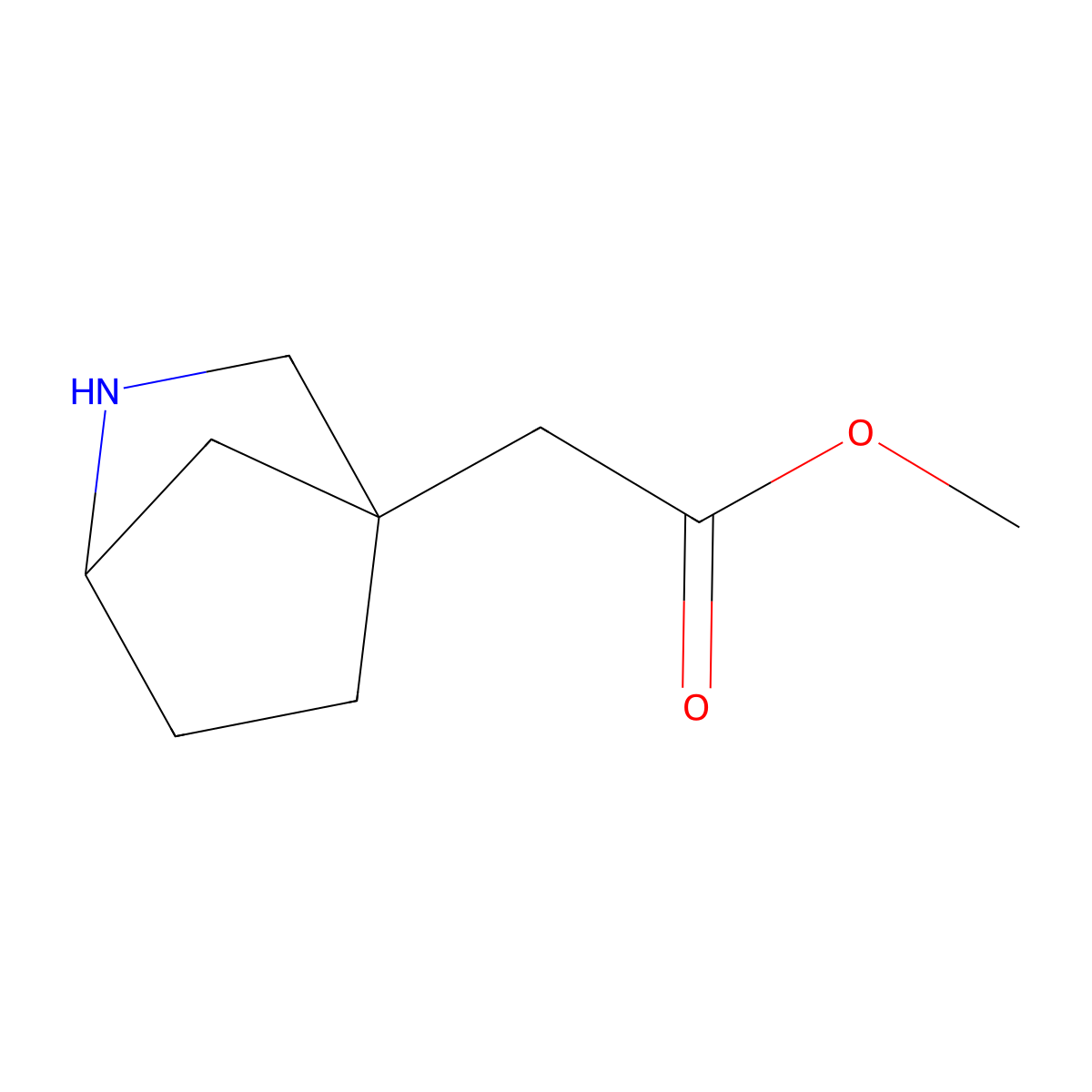 Methyl 2-{2-azabicyclo[2.2.1]heptan-4-yl}acetate molecular structure, CAS 2639428-09-2