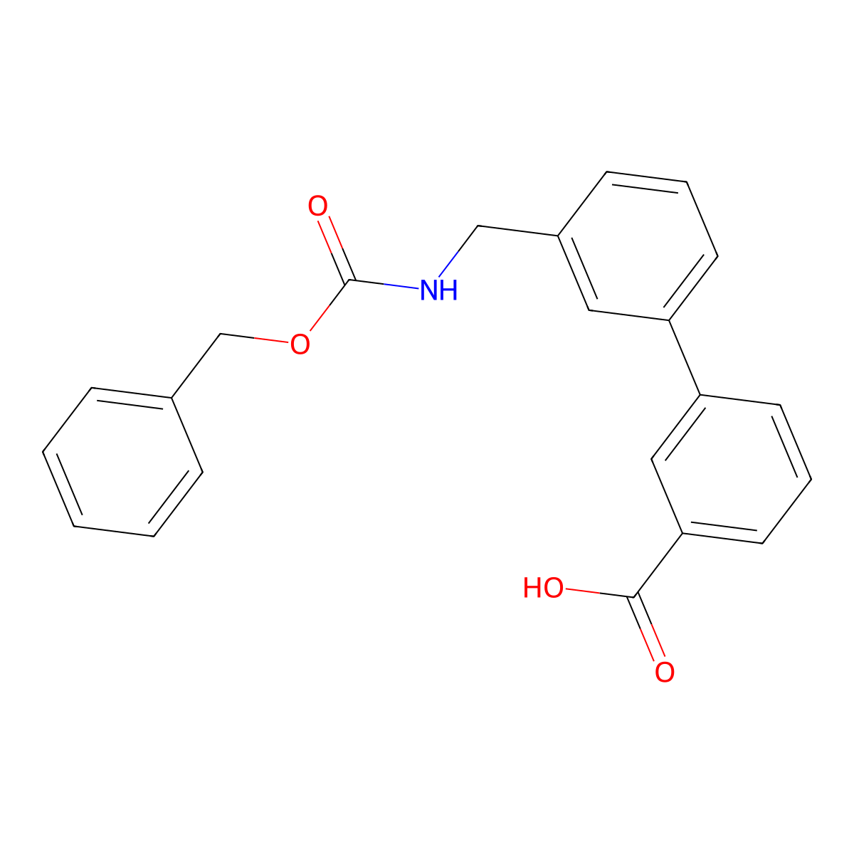3'-({[(Benzyloxy)carbonyl]amino}methyl)-[1,1'-biphenyl]-3-carboxylic acid molecular structure, CAS 2639432-16-7