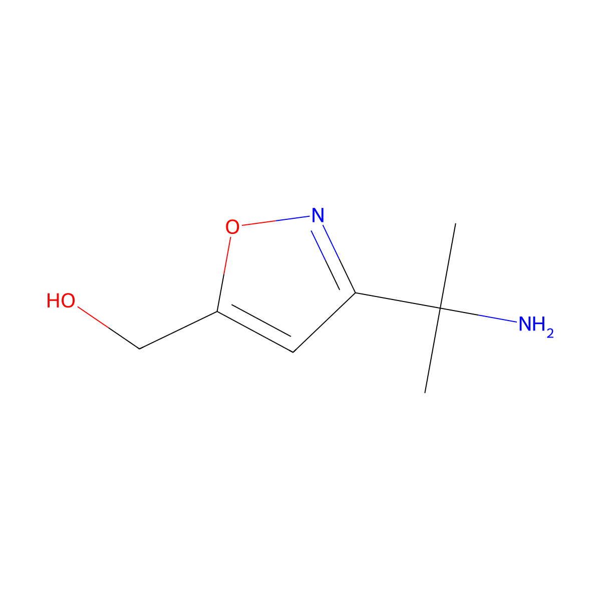[3-(2-Aminopropan-2-yl)-1,2-oxazol-5-yl]methanol molecular structure, CAS 2639433-88-6