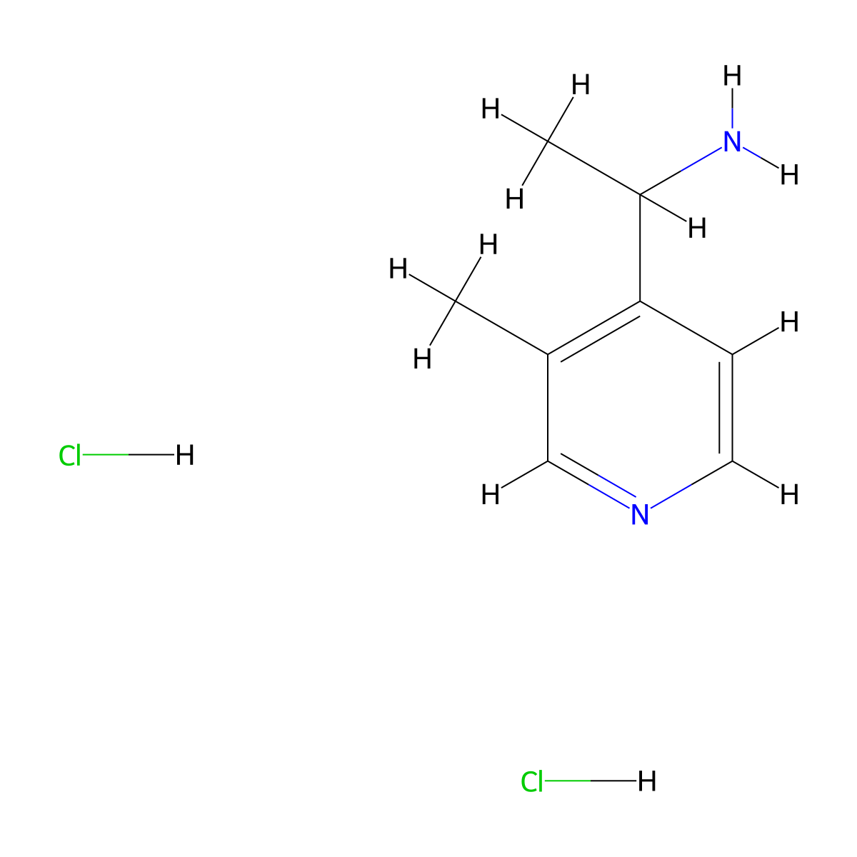 1-(3-Methylpyridin-4-yl)ethan-1-amine dihydrochloride molecular structure, CAS 2639437-81-1
