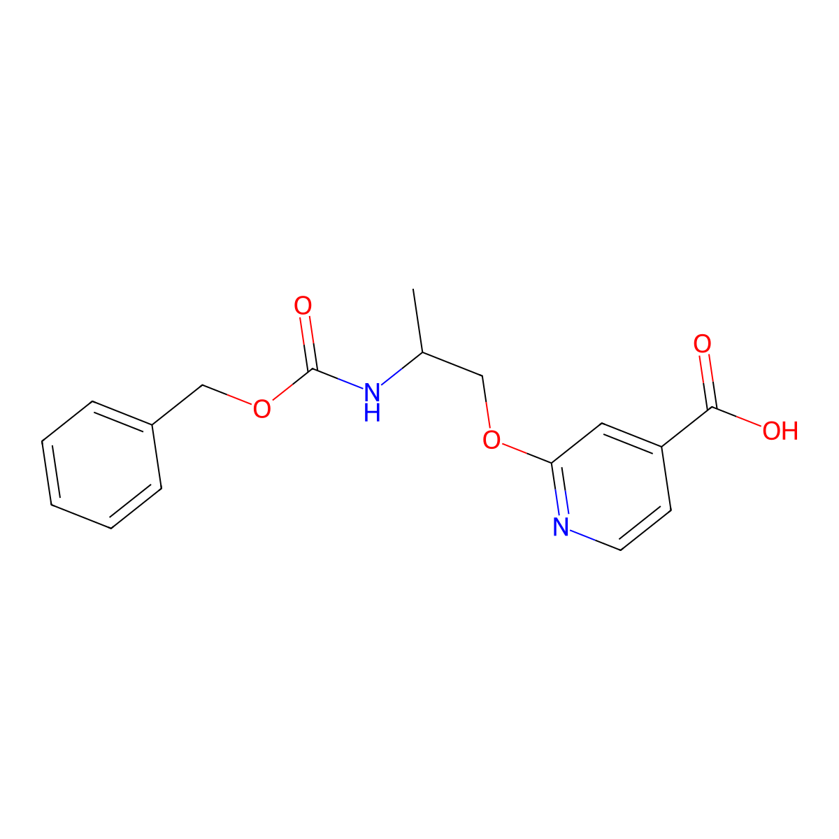 2-(2-{[(Benzyloxy)carbonyl]amino}propoxy)pyridine-4-carboxylic acid molecular structure, CAS 2639439-15-7