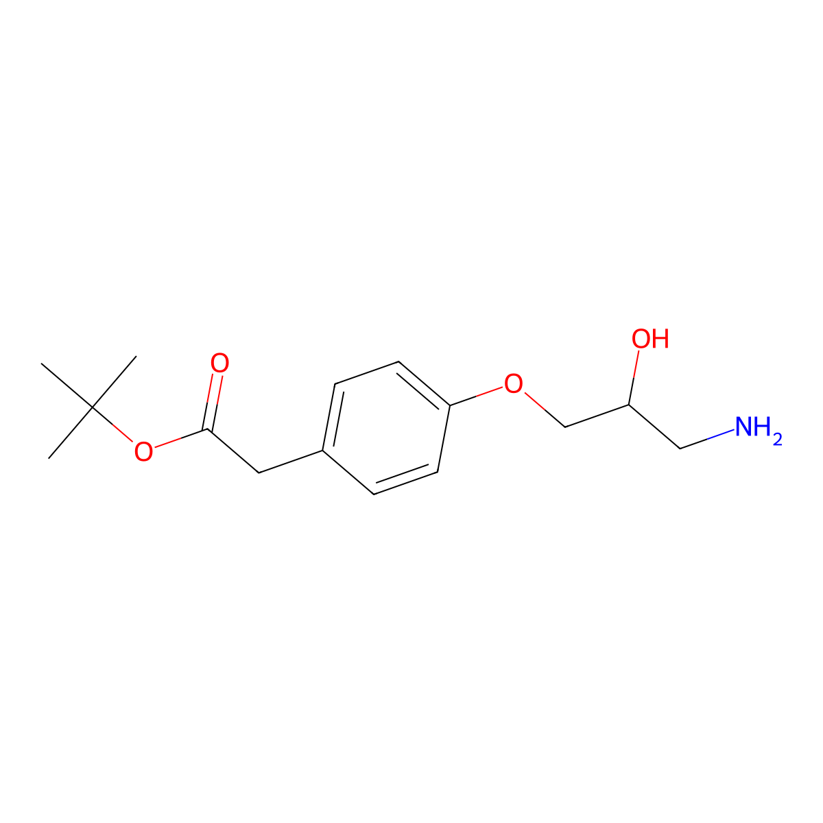 Tert-butyl 2-[4-(3-amino-2-hydroxypropoxy)phenyl]acetate molecular structure, CAS 2639439-71-5