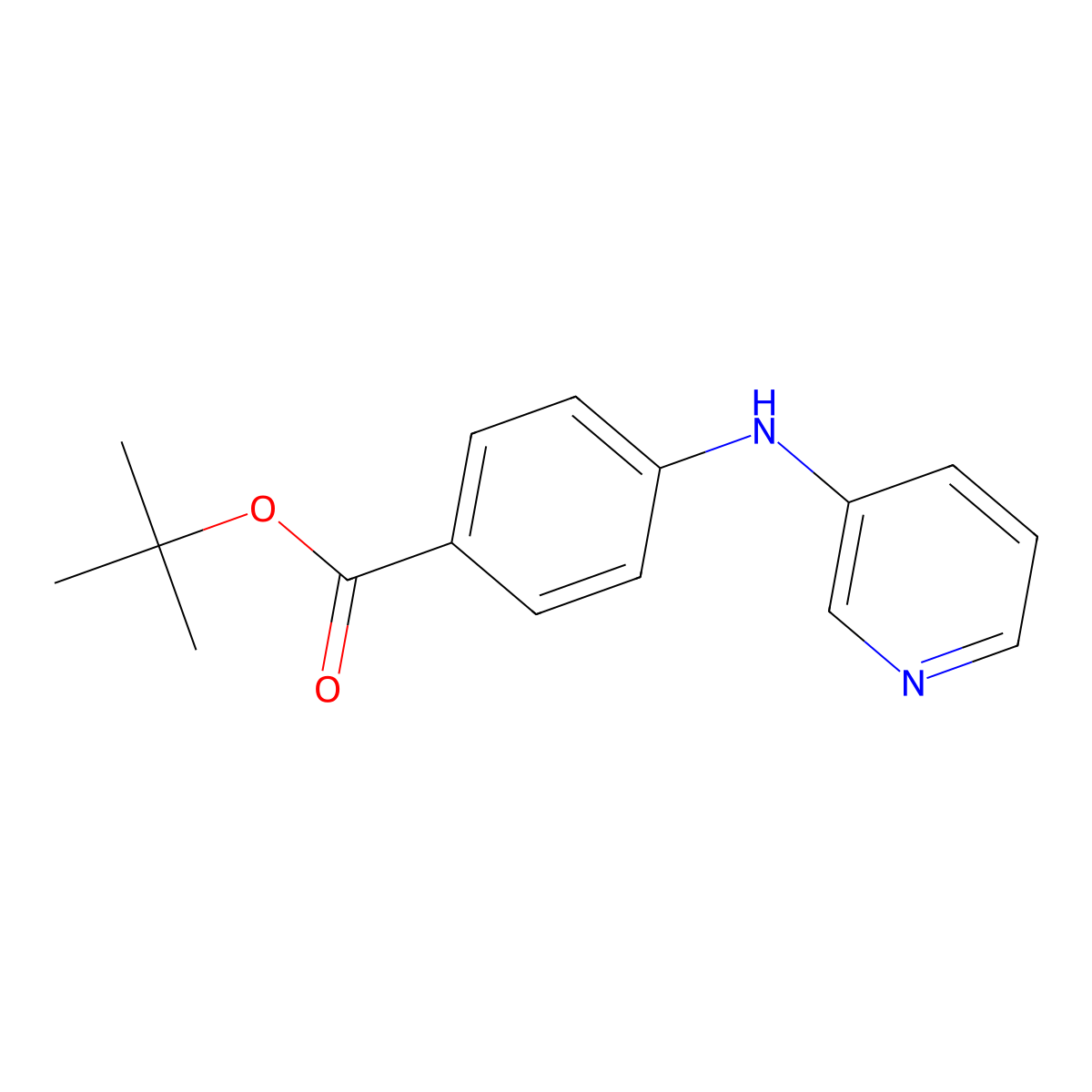 Tert-butyl 4-[(pyridin-3-yl)amino]benzoate molecular structure, CAS 2639441-41-9