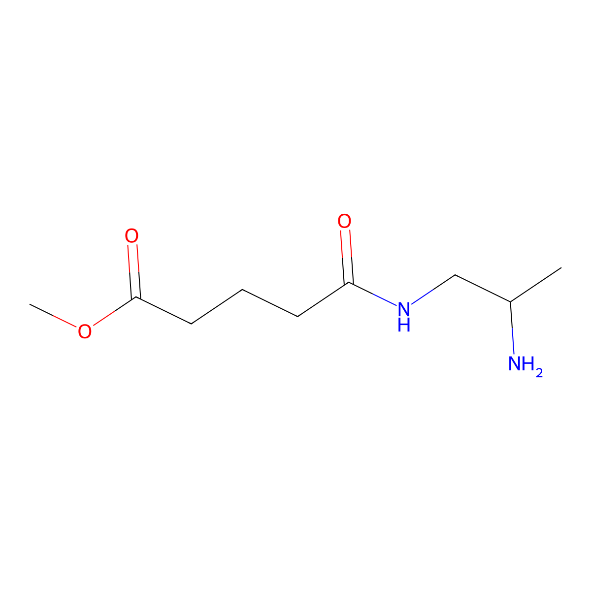 Methyl 4-[(2-aminopropyl)carbamoyl]butanoate molecular structure, CAS 2639442-79-6